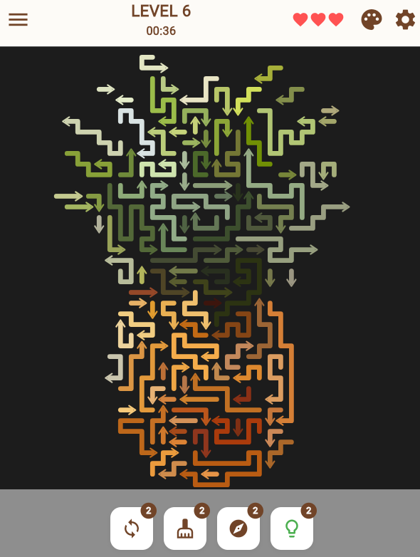 Arrow Escape World Level 6  -  Pineapple arrow puzzle brain game